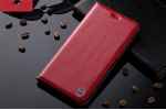 Фирменный премиальный чехол бизнес класса для HTC One E9 Plus/E9  plus dual sim с визитницей из качественной импортной кожи красный