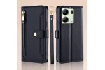 Чехол-книжка MyPads для Xiaomi Redmi Note 13 4G, магнитный замок, черный