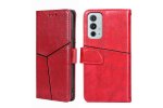 Чехол-книжка MyPads для
 OnePlus 9RT / Ван Плас 9RT,объединяет геометрию (красный)