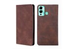 Чехол-книжка MyPads для Infinix Hot 12 Play/ Инфиникс Хот 12 Плей мягкое прикосновение (коричневый)