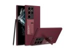 Держатель MyPads с кейсом из PU-кожи для Samsung Galaxy S23 Ultra (без Spen)
