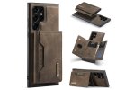 Кожаный чехол MyPads для телефона Samsung S22Ultra / Samsung S22Ultra (Коричневый)