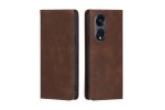 Чехол-книжка MyPads для OPPO A1 Pro / Оппо А1 Про,Телячья кожа,закрывающаяся на магнит,коричневый