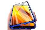 Магнитный металлический чехол MyPads для iPhone 10 XS Max / iPhone XS Max (Синий)