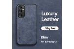 Кожаный чехол MyPads для Samsung Galaxy A35 (Самсунг Галакси A35) с защитой камеры и магнитным авто-держателем
