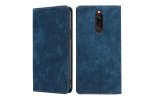 Чехол-книжка MyPads для Xiaomi Redmi 8 / Сяоми Редми 8 мягкое прикосновение (синий)