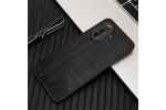 Чехол-бампер-панель-накладка MyPads «Culture Perimetrali» на Huawei Nova Y70 / Nova Y70 Plus (MGA-LX9N) / Nova Y71 из износостойкого силикона со вставкой из эко-кожи с декоративной прошивкой черный